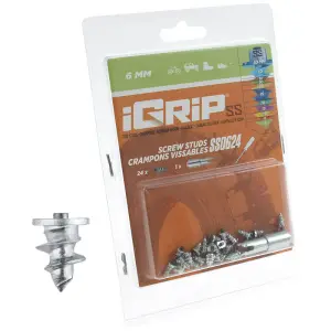 bild p&aring; Skruvdubb (SS) 6 mm (skor med tunna sulor) fr&aring;n iGrip