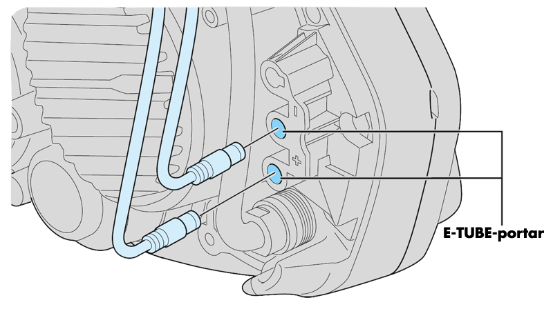 Shimano E7000 E-tubeportar