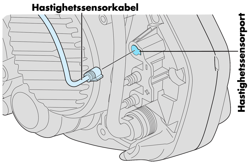 Shimano E7000 hastighetssensor