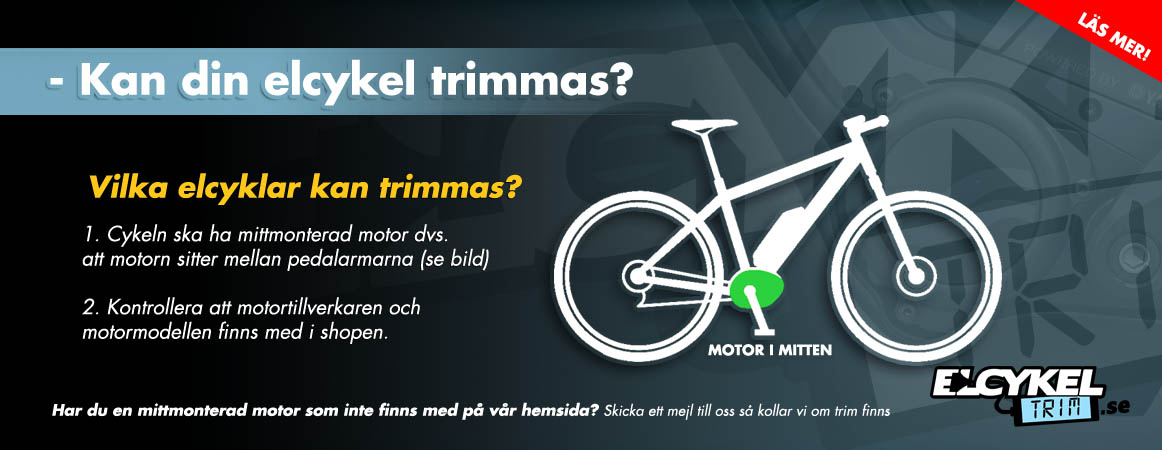 Vilka elcyklar kan trimmas?