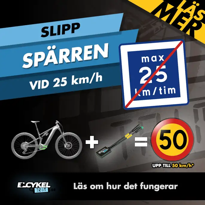 Ta bort spärren på din elcykel