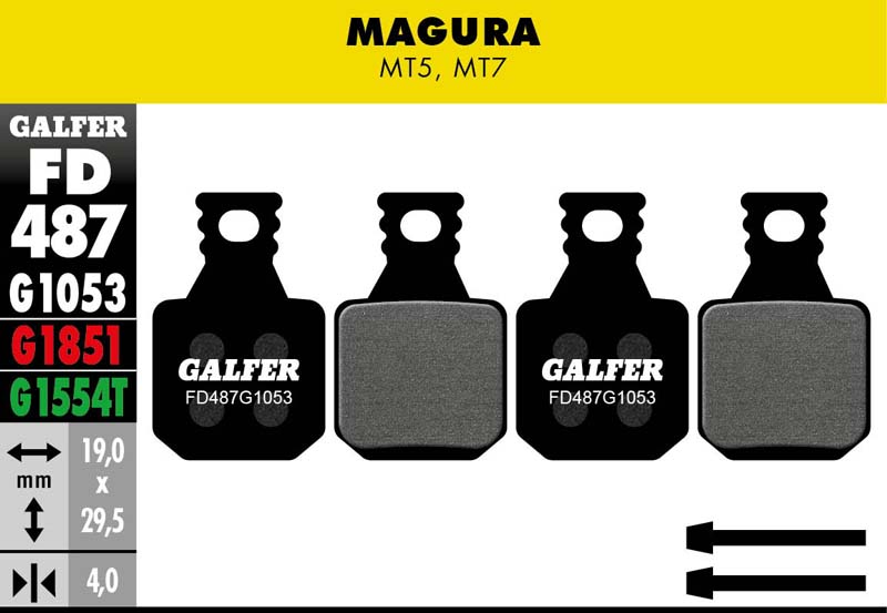 Galfer Bromsbelgg (E-BIKE, Standard) Magura MT5 - MT7