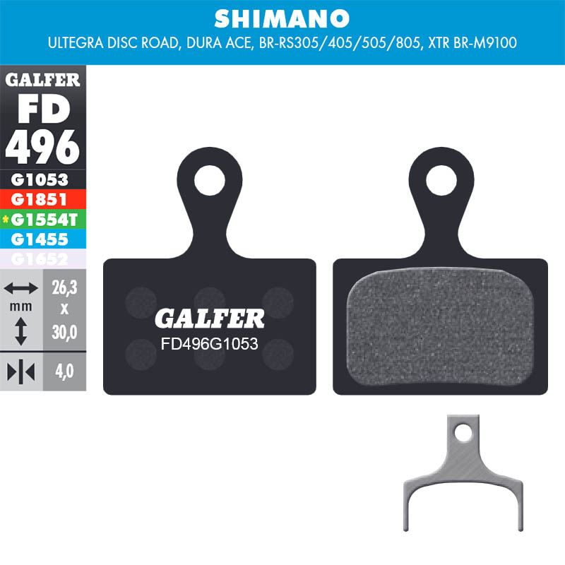 bild på Bromsbelägg (E-BIKE, Standard) Shimano Tiagra, GRX från Galfer